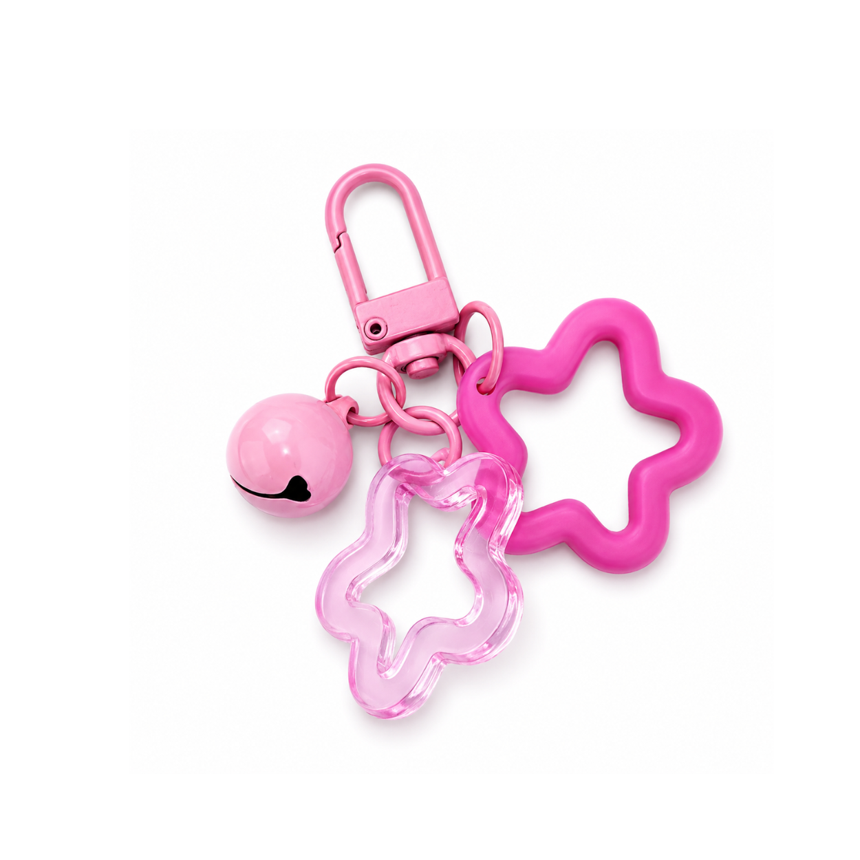 Pink Bloom Bag Charm
