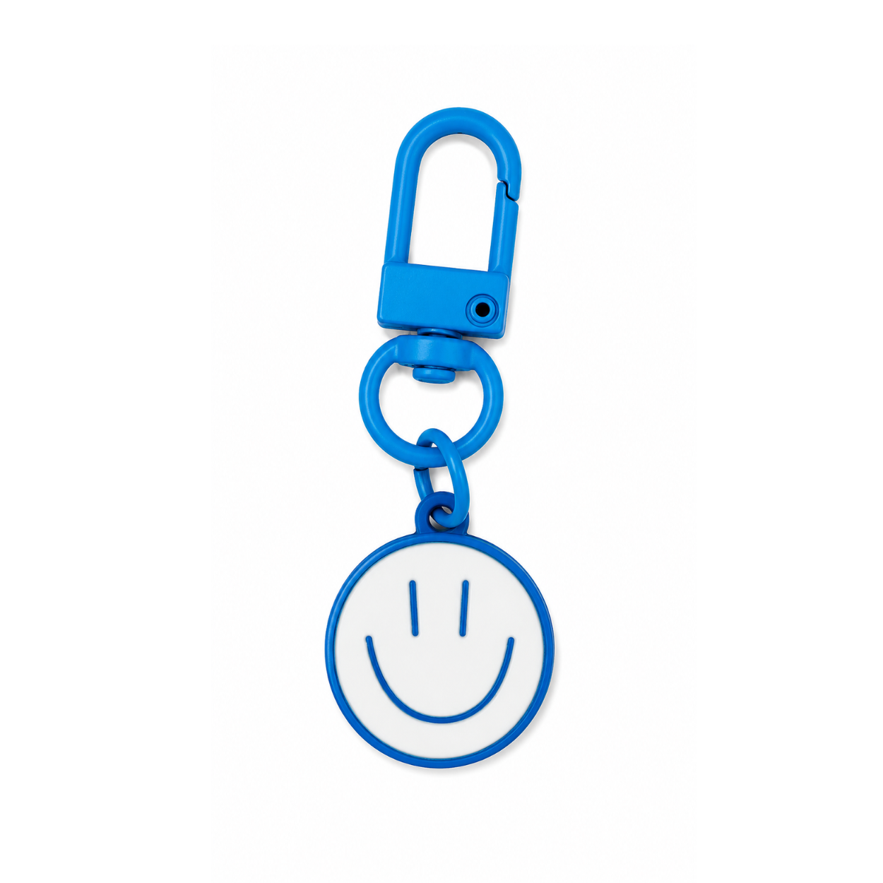 Sky Blue Smiley Charm