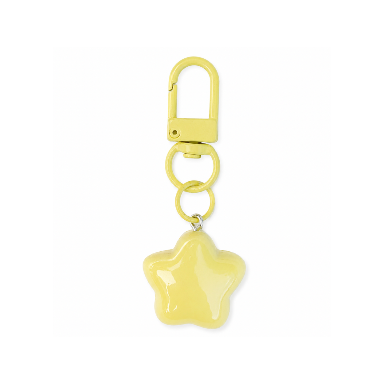 Sunny Yellow Puff Star Charm