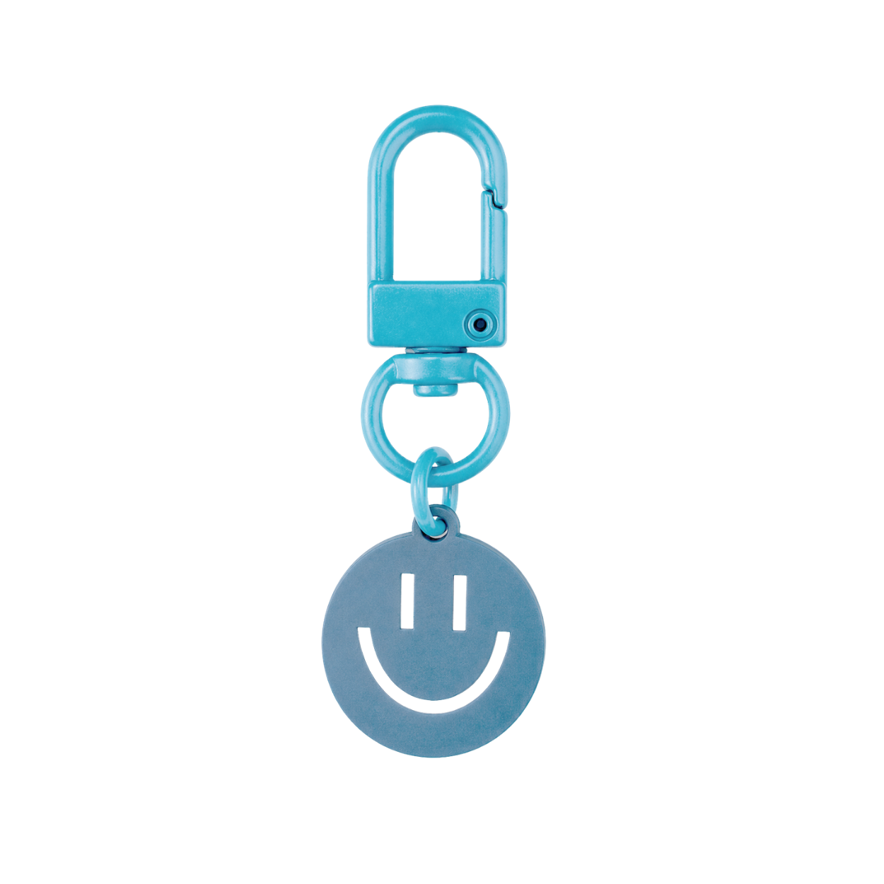 Blue smiley charm